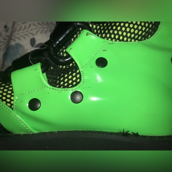 Green Demonia Platform Boot Shoes - Picture 6 of 6